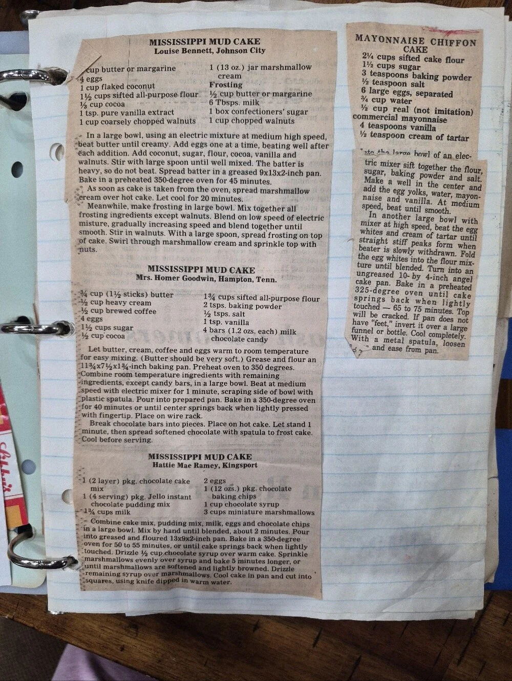Antique Handwritten Cookbook Recipes Clipped Newspapers Cookware Booklets Lot